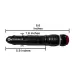 Black Thunderlight vibrating Dildo