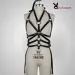 Body Leather Harness Set Bra