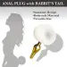 Golden Smooth, Anal Tail Plug for Men and Women