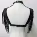Harness leather bra & chest strap belt