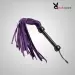 Leather Nubuck Purple Flogger Whip