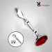Moon Shape Crystal Jewelry Metal Anal Plug Prostate Massager