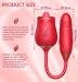 Multispeed Rose Clit Licking Vibrator With Dildo